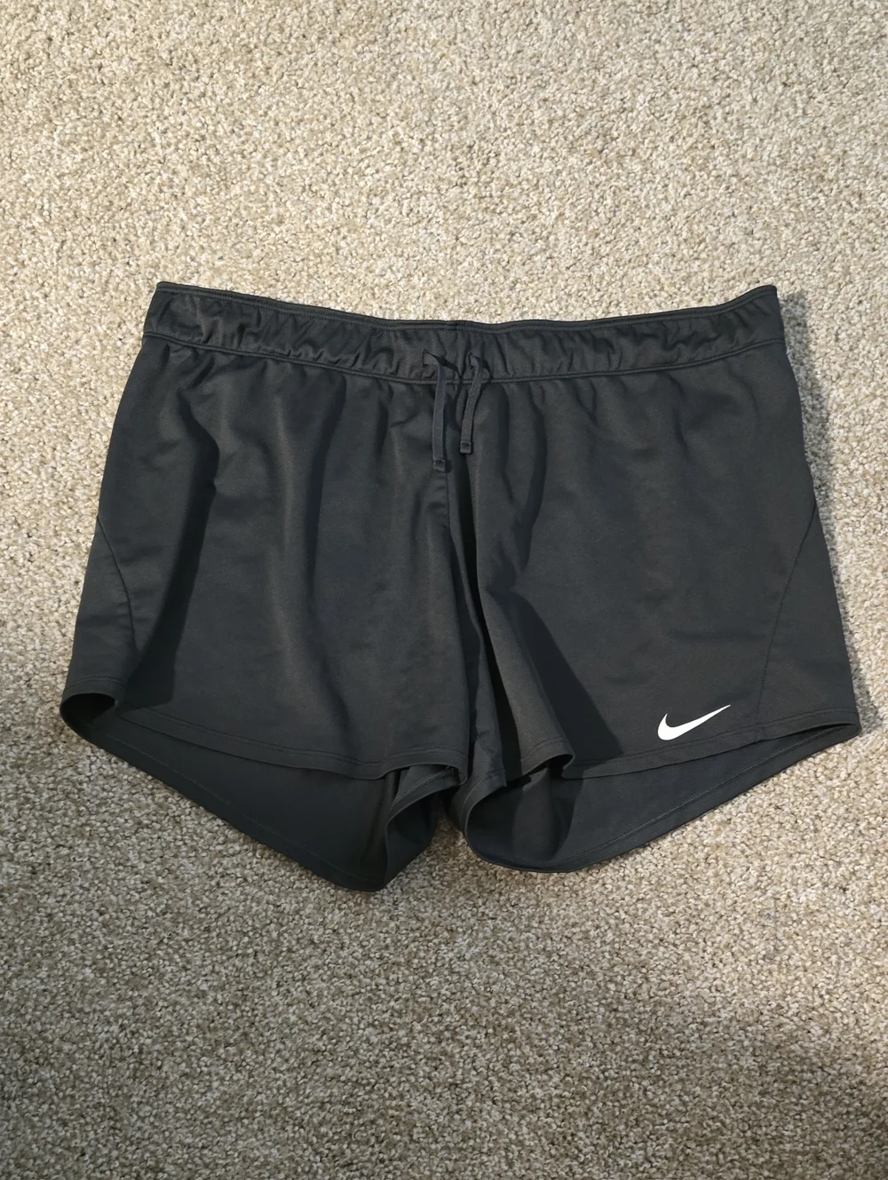 Nike Black Shorts with White Swoosh